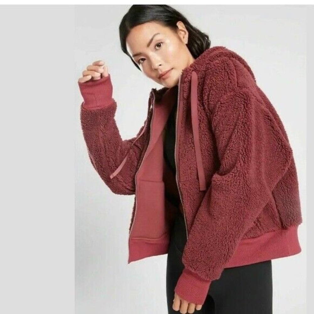 Athleta Cozy Sherpa Reversible Jacket